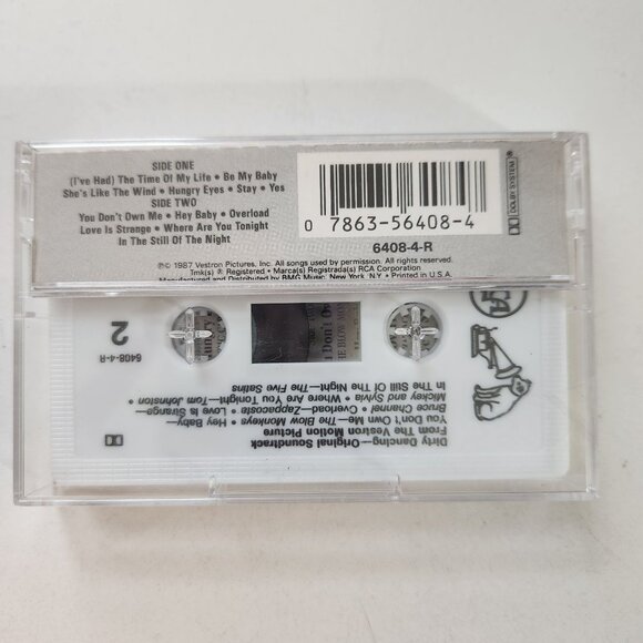 Dirty Dancing Original Soundtrack Cassette Tape 1987 RCA Vestron Motion Picture - Picture 2 of 5